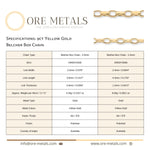 9ct Yellow Gold - Belcher Box - Chain Roll