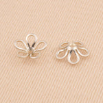 925 Sterling Silver - Cut Out Flower Beads