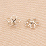 925 Sterling Silver - Cut Out Flower Beads