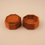 Orange Amber - Octagon Ring Box