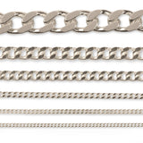 925 Sterling Silver - Cuban Link - Bracelet Chain