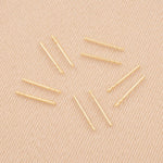 9ct Yellow Gold - Double Notch Earring Posts