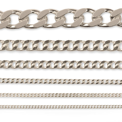 925 Sterling Silver - Cuban Link - Chain Roll