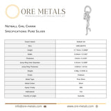 999 Pure Silver - Netball Girl Charm