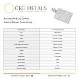 999 Pure Silver - Australian Flag Charm