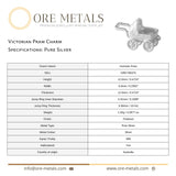 999 Pure Silver - Victorian Pram Charm