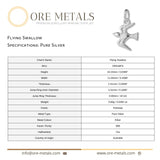 999 Pure Silver - Flying Swallow Charm
