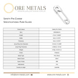 999 Pure Silver - Safety Pin Charm