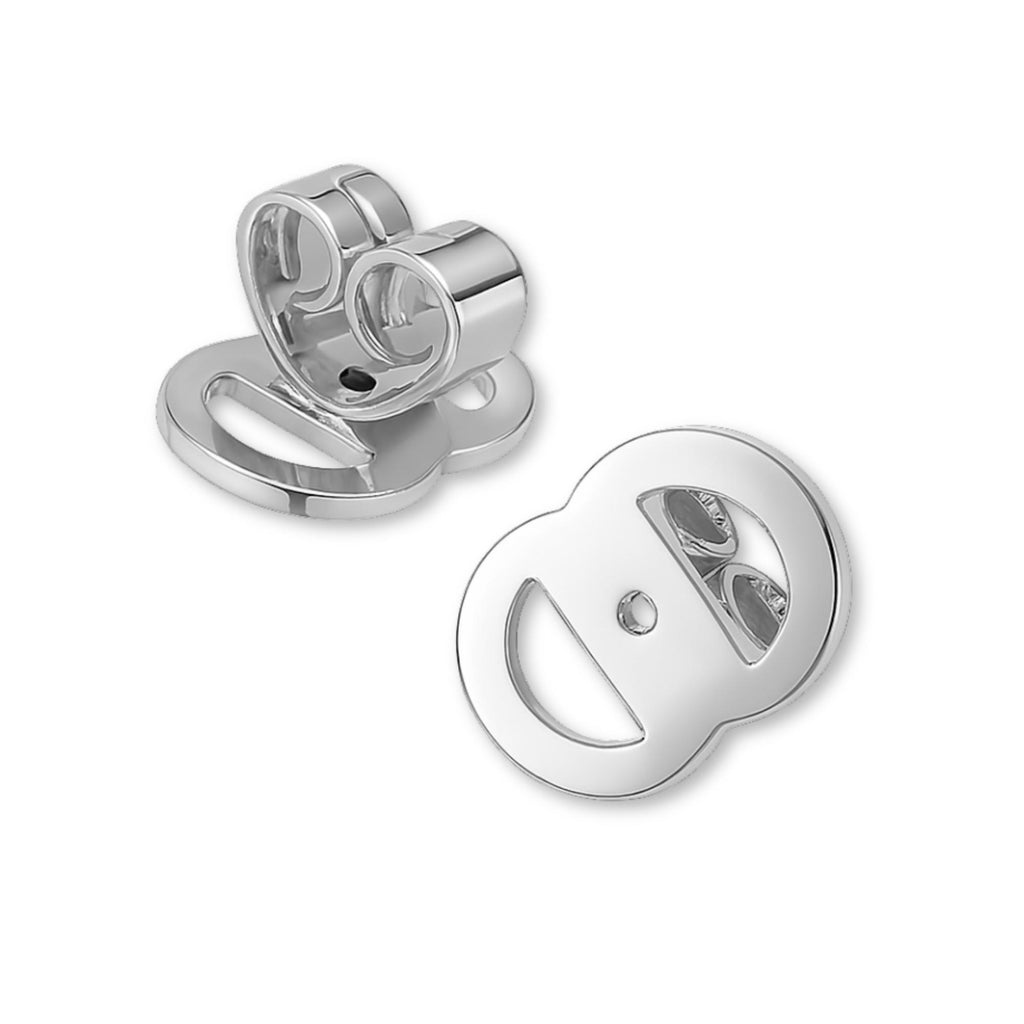 18ct White Gold - Open Disc Butterflies
