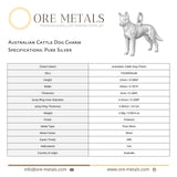 999 Pure Silver - Australian Cattle Dog Charm