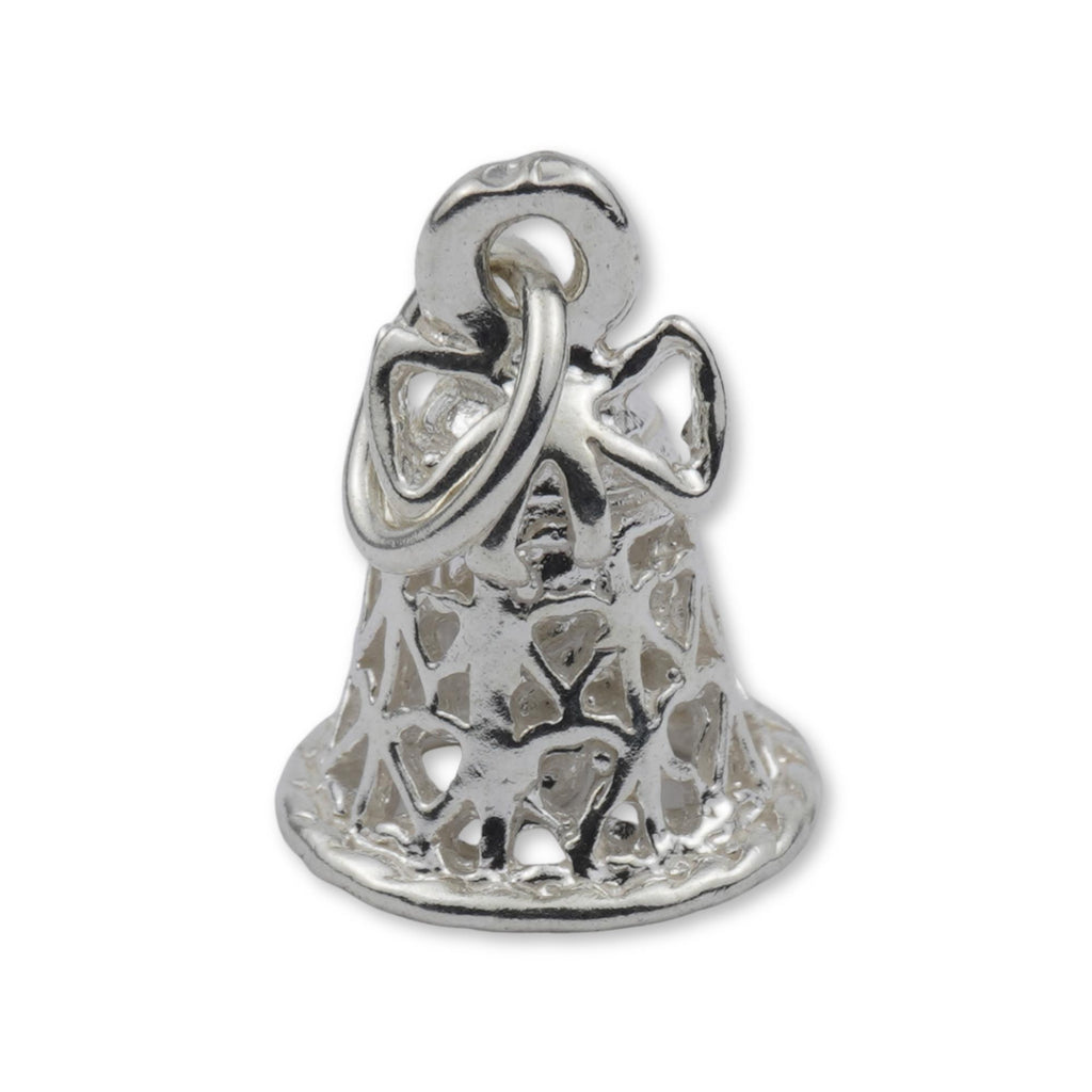 950 Platinum - Christmas Holiday Bell Charm
