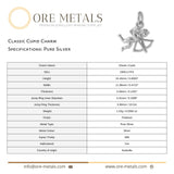 999 Pure Silver - Classic Cupid Charm