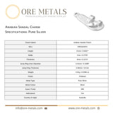 999 Pure Silver - Arabian Sandal Charm