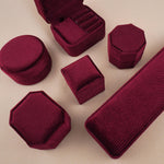 Maroon - Octagon Earring Box