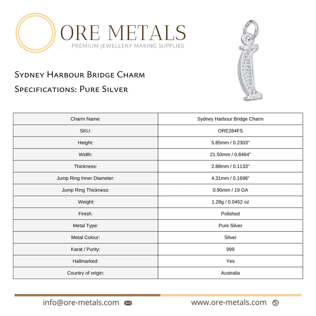 999 Pure Silver - Sydney Harbour Bridge Charm