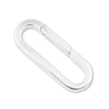 925 Sterling Silver - Long Regal Paperclip Clasp