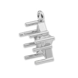 9ct White Gold - Star Prong Setting