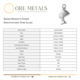 999 Pure Silver - Queen Nefertiti Charm
