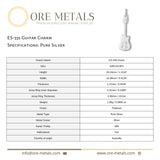 999 Pure Silver - ES-335 Guitar Charm