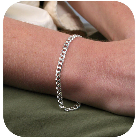 925 Sterling Silver - Cuban Link - Bracelet Chain