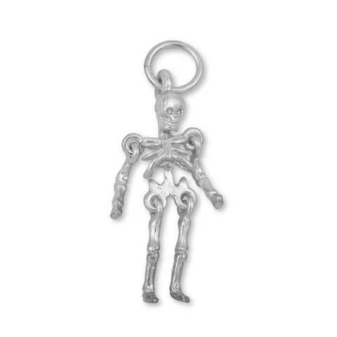 950 Platinum - Articulating Skeleton Charm