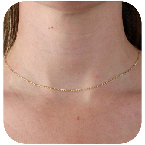 9ct Yellow Gold - Long Curb - Necklace Chain