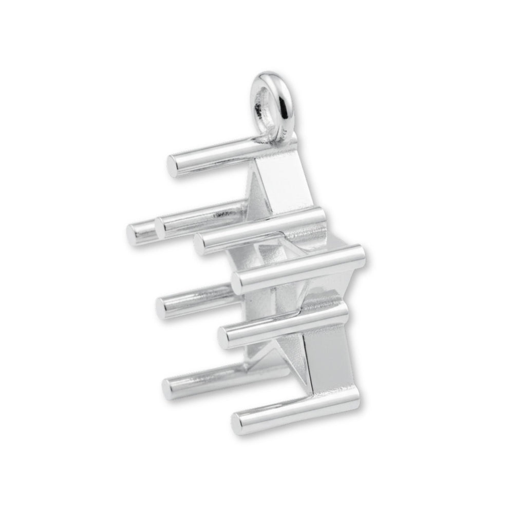 925 Sterling Silver - Star Prong Setting