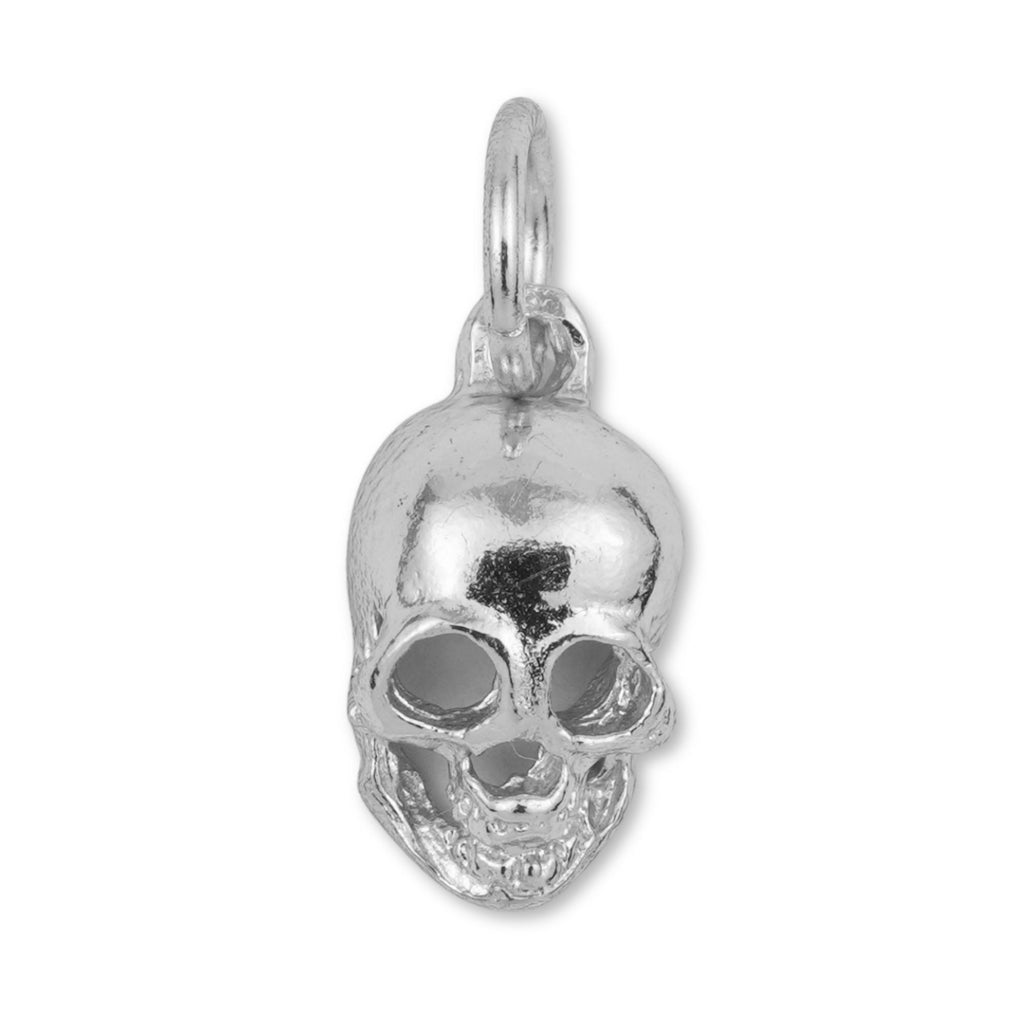 950 Platinum - Classic Skull Charm