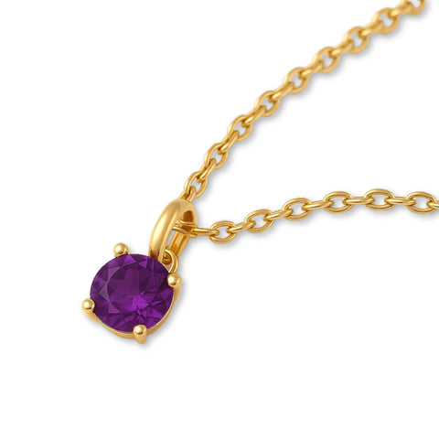 9ct Yellow Gold | Amethyst - February Birthstone Bracelet