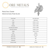 999 Pure Silver - Peace Sigil Charm
