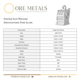 999 Pure Silver - Vintage Slot Machine Charm