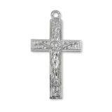 950 Platinum - Jesus on Scroll Crucifix Charm