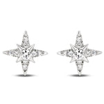 18ct White Gold - 0.10ct VS/F+ - Bethlehem Star Diamond Studs