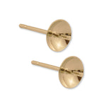 18ct Yellow Gold - Round Pearl Settings