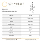 999 Pure Silver - Pond Frog Charm