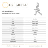 999 Pure Silver - Ice Skater Charm