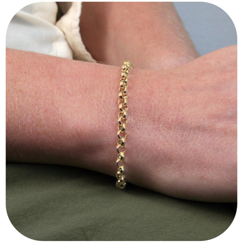 9ct Yellow Gold - Belcher - Bracelet Chain