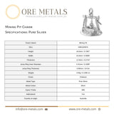 999 Pure Silver - Mining Pit Charm