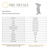 999 Pure Silver - King Penguin Charm