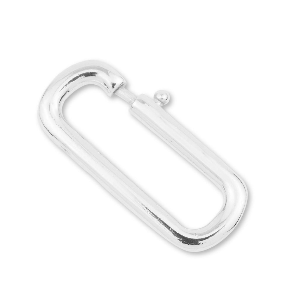 925 Sterling Silver - Paperclip Bolt Ring Clasps