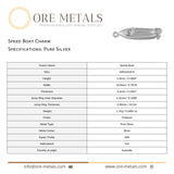 999 Pure Silver - Speed Boat Charm