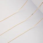 18ct Yellow Gold - Box - Bracelet Chain