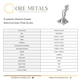 999 Pure Silver - Flamenco Dancer Charm