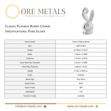 999 Pure Silver - Classic Playboy Bunny Charm
