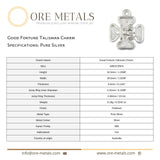999 Pure Silver - Good Fortune Talisman Charm