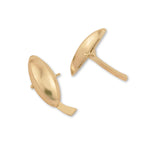 18ct Yellow Gold - Oval Cufflink Backs