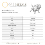 999 Pure Silver - Mastiff Dog Charm