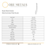 999 Pure Silver - Kukri Knife Charm