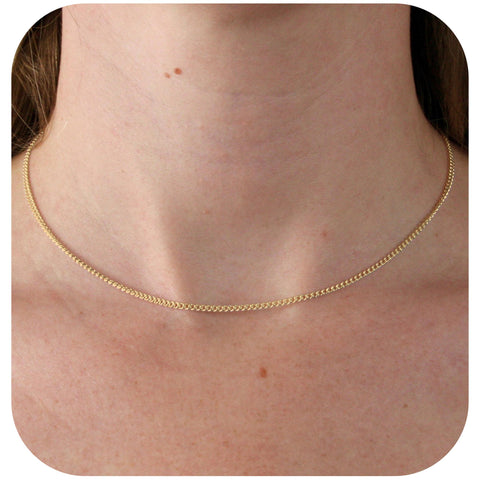 9ct Yellow Gold - Curb - Necklace Chain