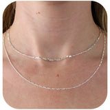 925 Sterling Silver - Figaro 3:1 - Necklace Chain